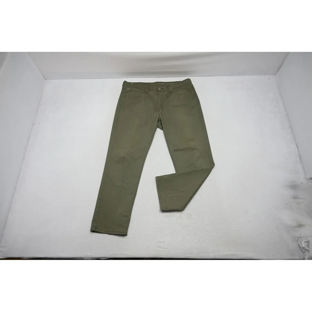 Levi's 541 Athletic Taper Men 36x30 Olive Green Performance Stretch Pants EUC
